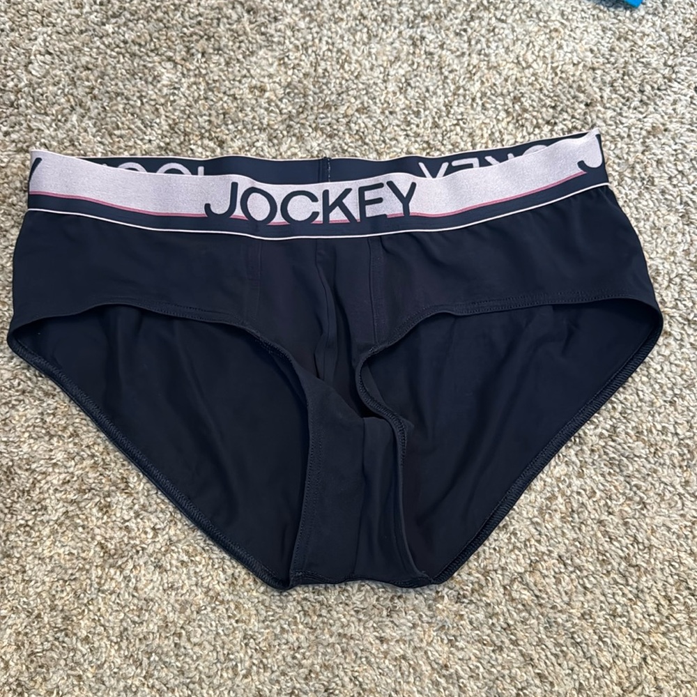Jockey black cotton brief new size large